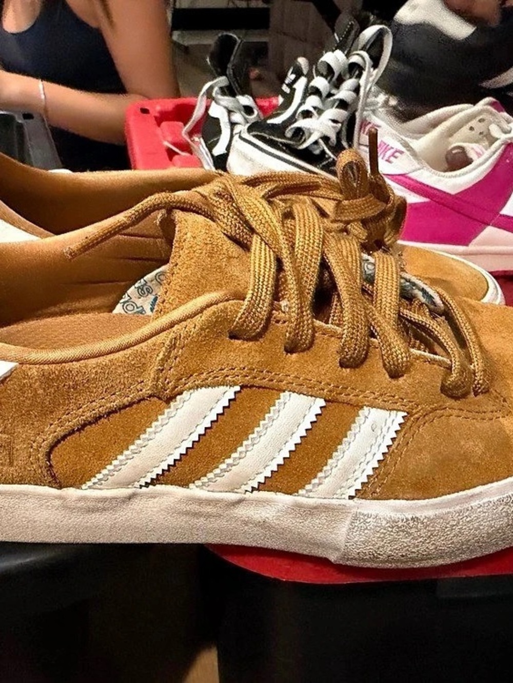 adidas Skateboarding Skate Sneakers Brown & White US 5.5